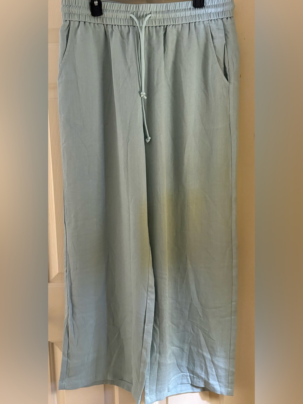 Halara Light Seafoam Wide-Leg Drawstring Pants